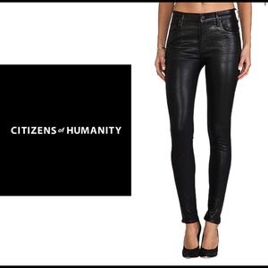 Citizens of Humanity Rocket Slick High Rise Skinny Jeans in
Black